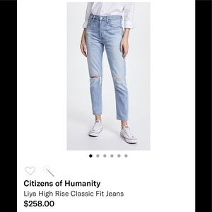 Citizen of a humanity Liya high rise